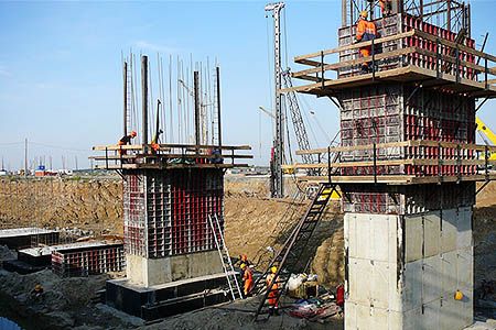 Опалубка мостовых опор стальная мелкощитовая МСК