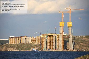 Мост через пролив Босфор на Остров Русский
